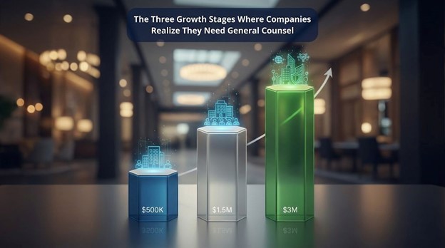 The Three Growth Stages Where Companies Realize They Need General Counsel