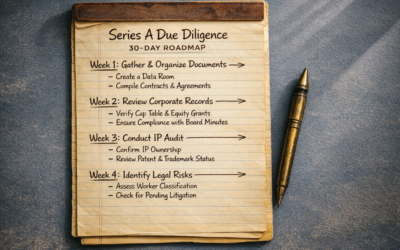 How to Prepare for Series A Legal Due Diligence: Your 30-Day Roadmap